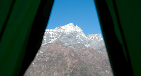 The Himalayas From My Tent