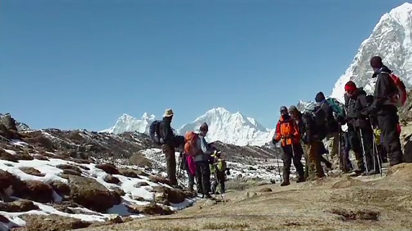 Heading To Gorek Shep