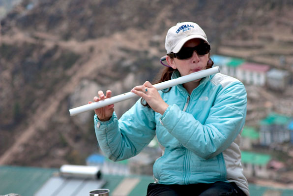 Megan Playing The Flute